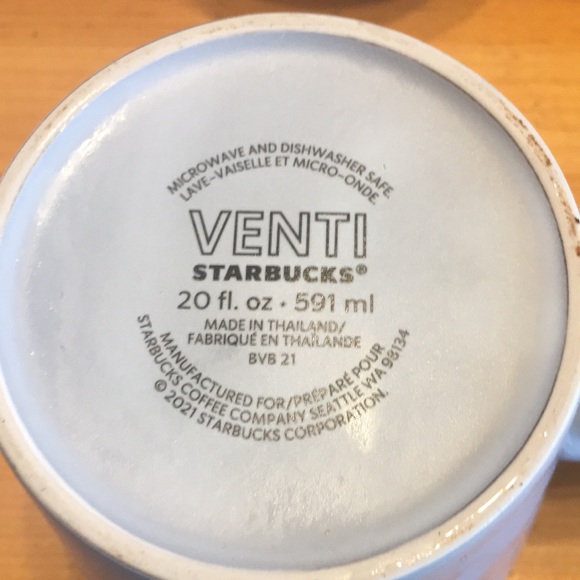 Starbucks Bundle (2) Mugs /12oz Siren Tail Anniversary/Mermaid Logo 20oz Venti - Picture 5 of 12